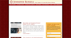 Desktop Screenshot of jennifersrussell.com